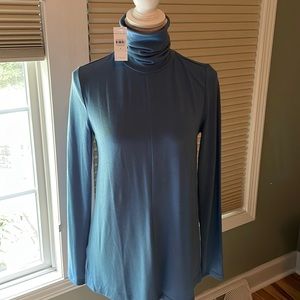 Ann Taylor Blue turtleneck tunic Size Small